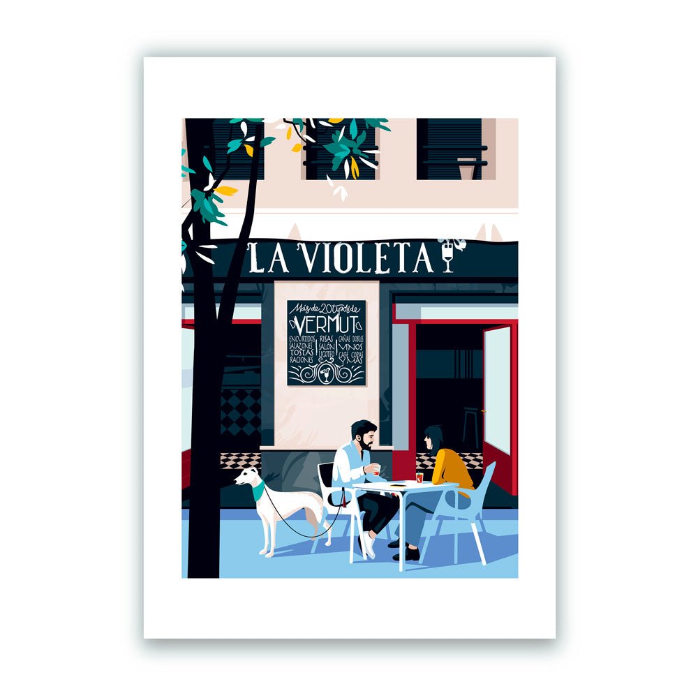 La Violeta Impresión Giclée