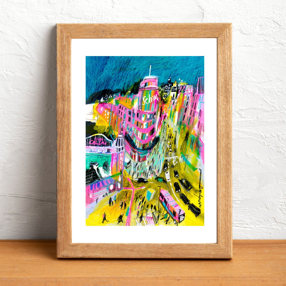 Madrid Callao Nuit Giclée Imprimer