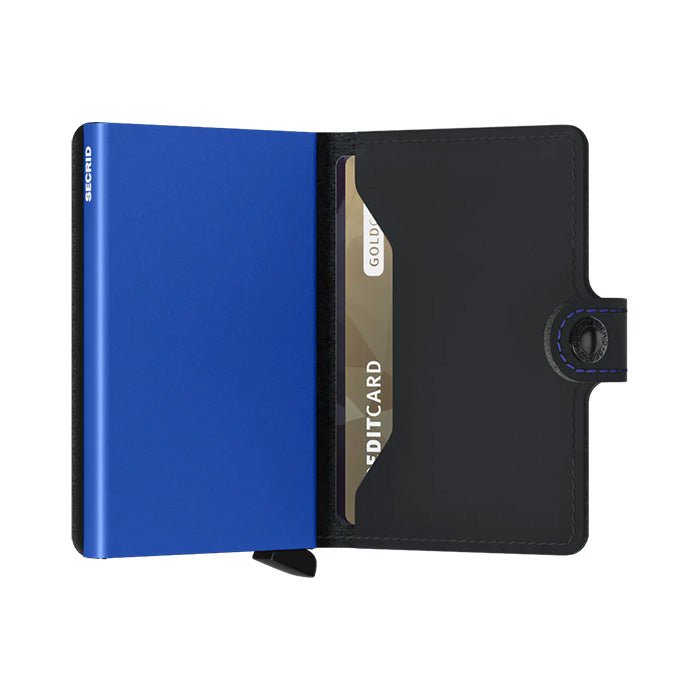 Miniwallet Matte Black - Blue
