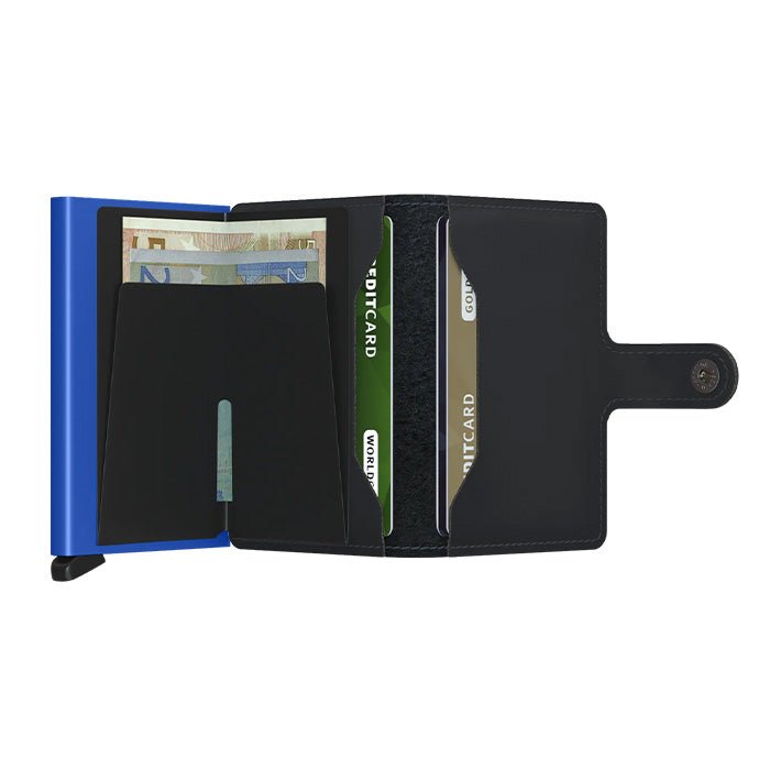 Miniwallet Matte Black - Blue