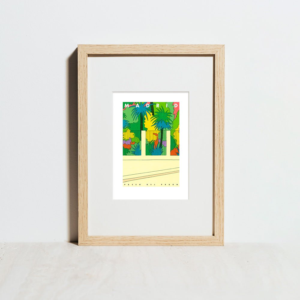Madrid - Paseo del Prado Impresión Giclée