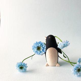 Pingouin en bois pour animaux