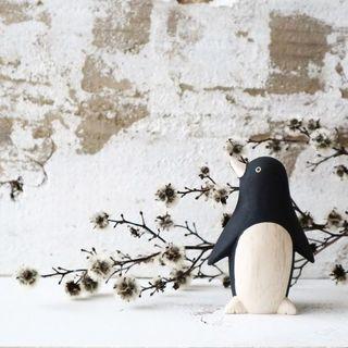 Pingouin en bois pour animaux