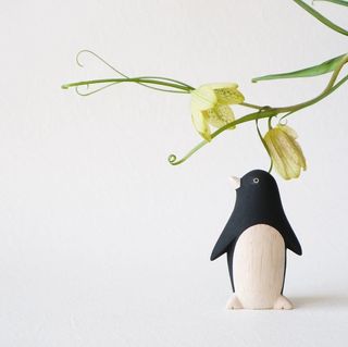 Pingouin en bois pour animaux