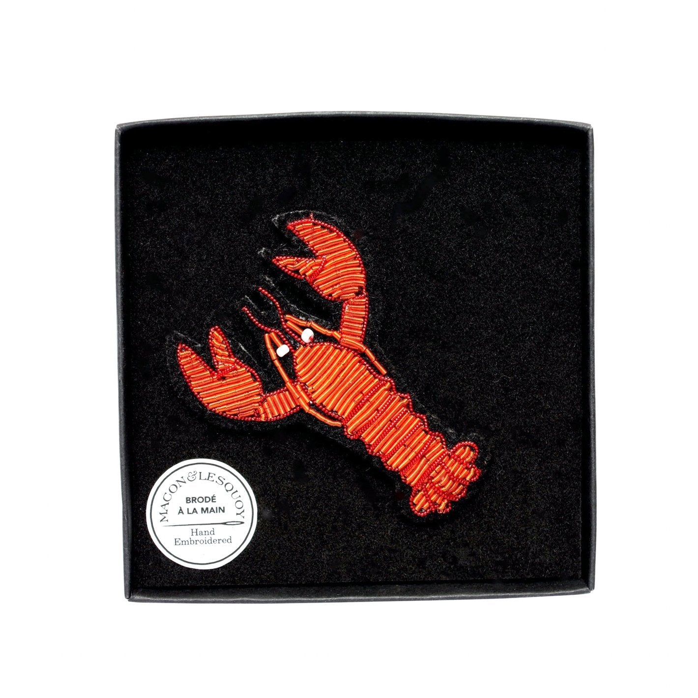 Langosta Naranja Broche Hecho a Mano