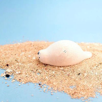 Poteau en bois pour animaux, phoque flottant