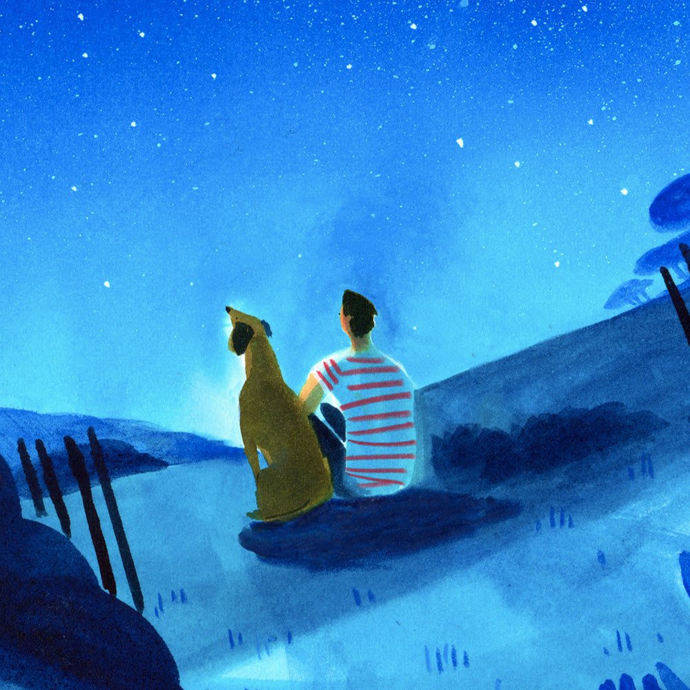 Sous Les Étoiles Giclée Print A4