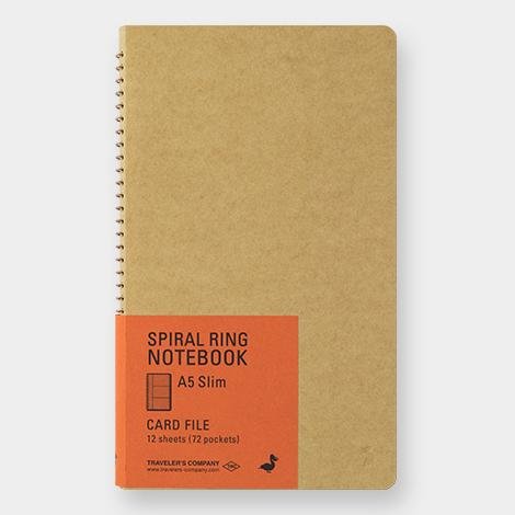 Cuaderno Spiral Ring A5 Slim Card File