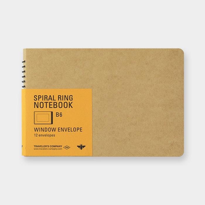Cuaderno Spiral Ring B6 Window Envelope
