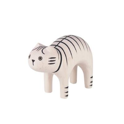 Gato Tigre Animal de Madera Pole Pole