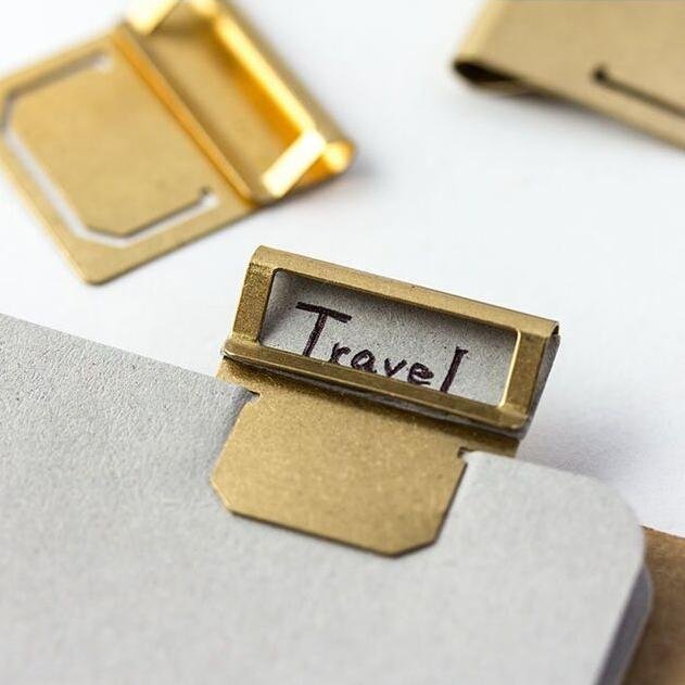 Index Clips Latón