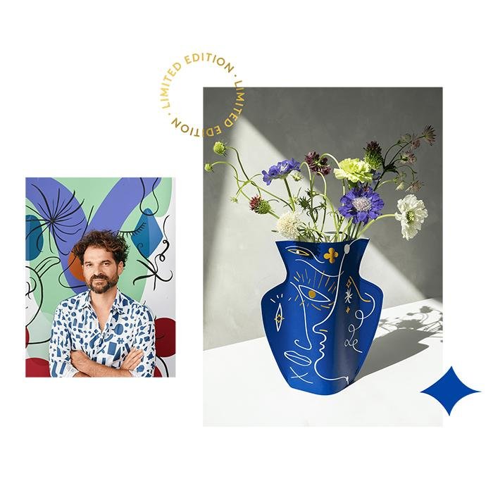 Florero de Papel Jaime Hayon - Blanco