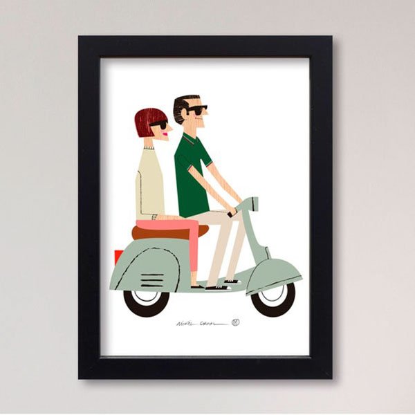 Impression Giclée Vespa
