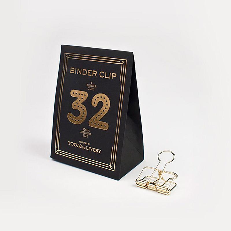 Clip 32 mm Dorado