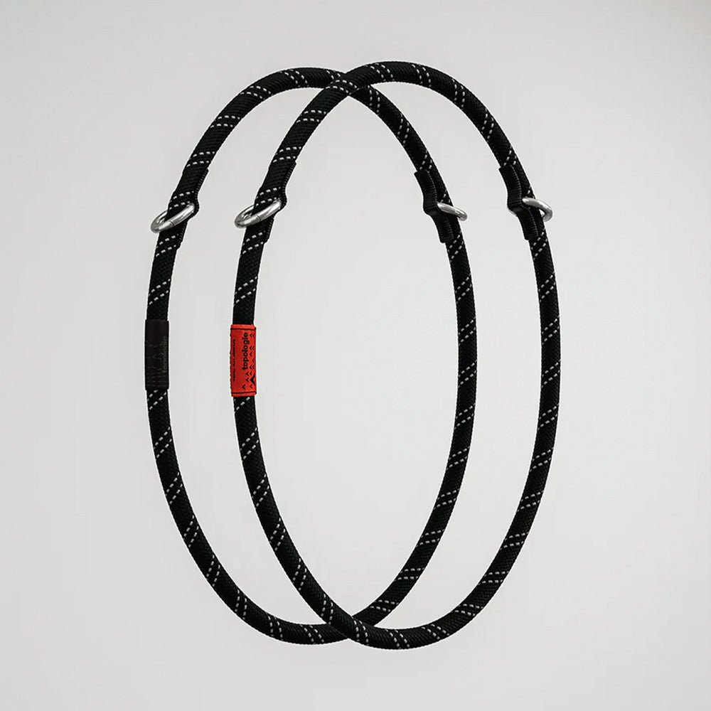 10mm Rope Loop Black Reflective (set of 2)