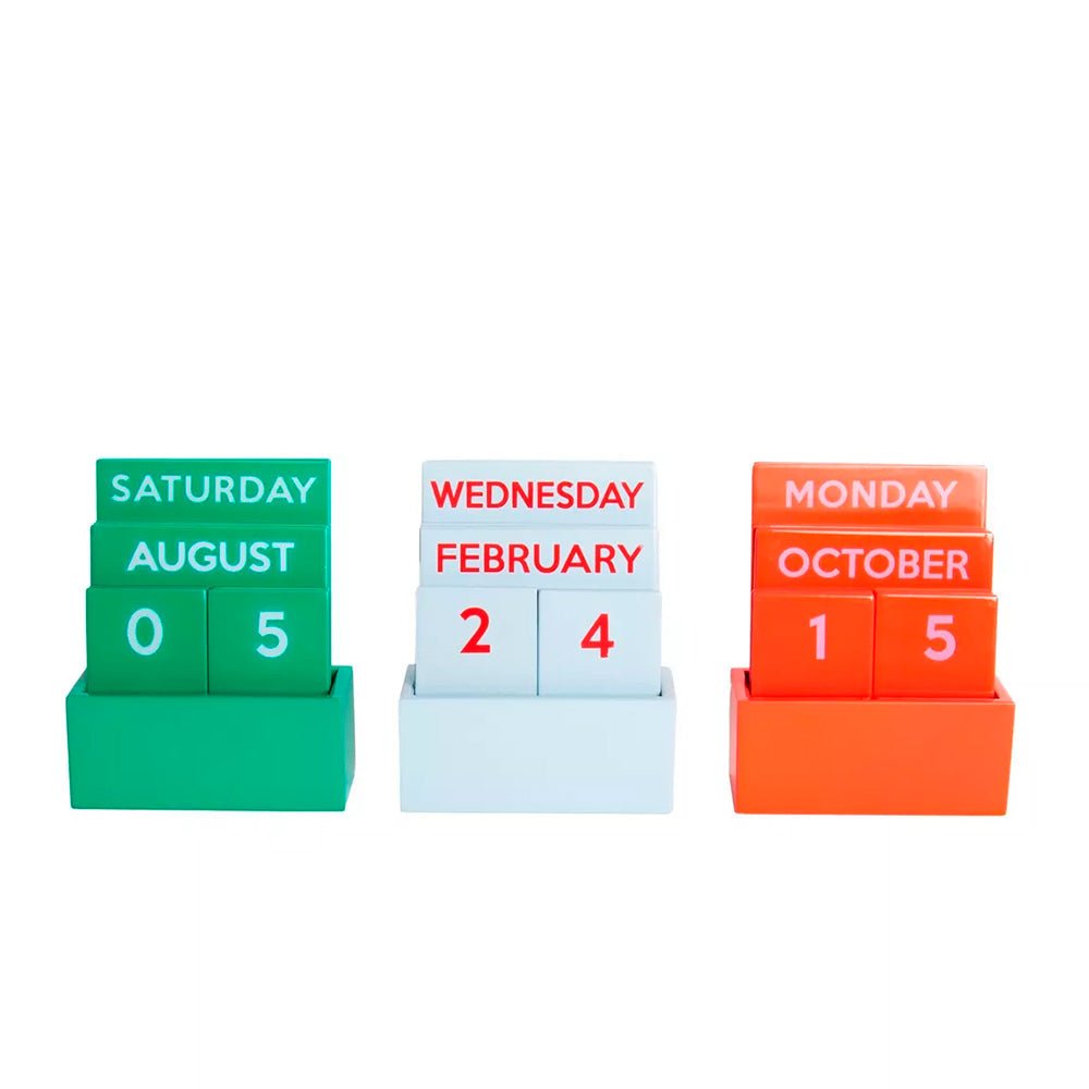 Calendario Perpetuo Pequeño Full Color Glossy Verde
