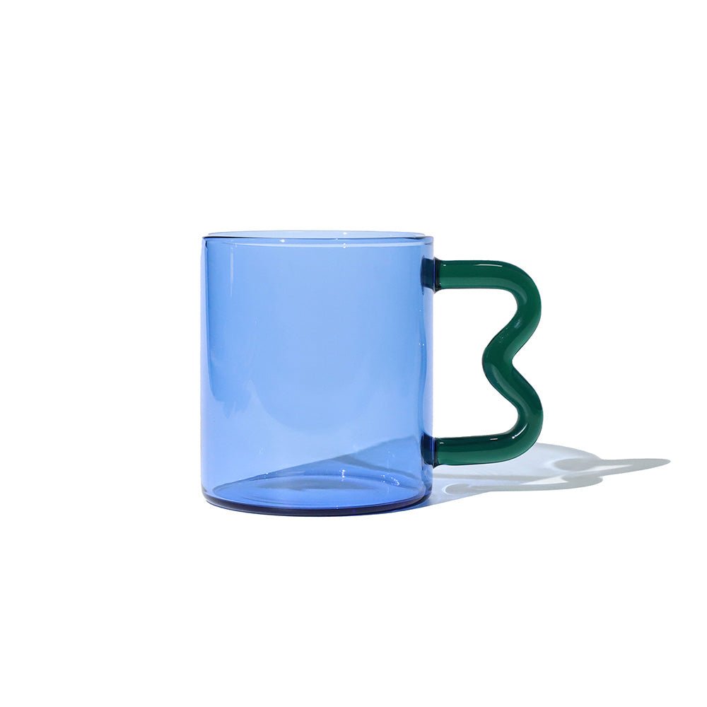 Taza Cristal Ola Zafiro