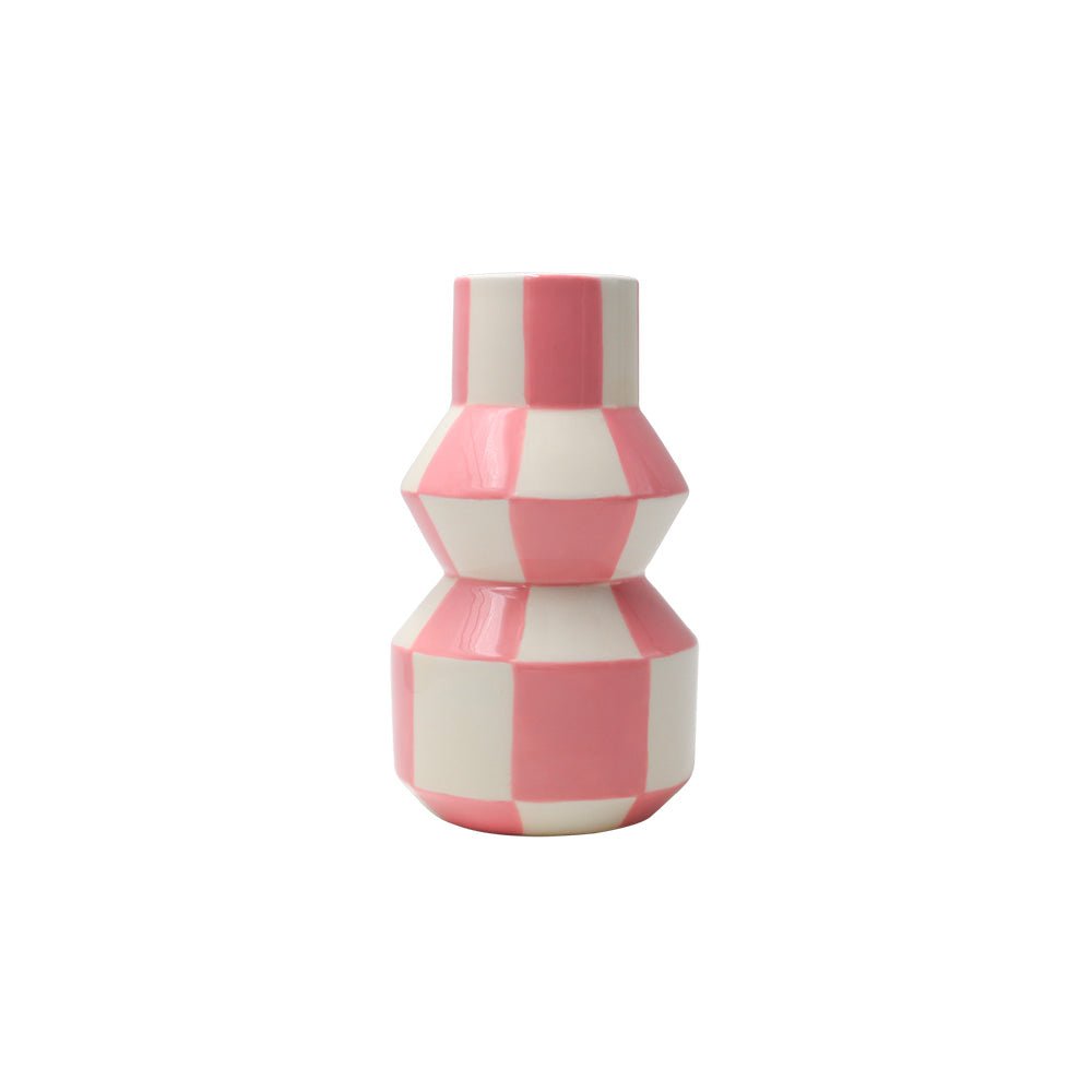 Vase Celestino - Carrés et Rayures