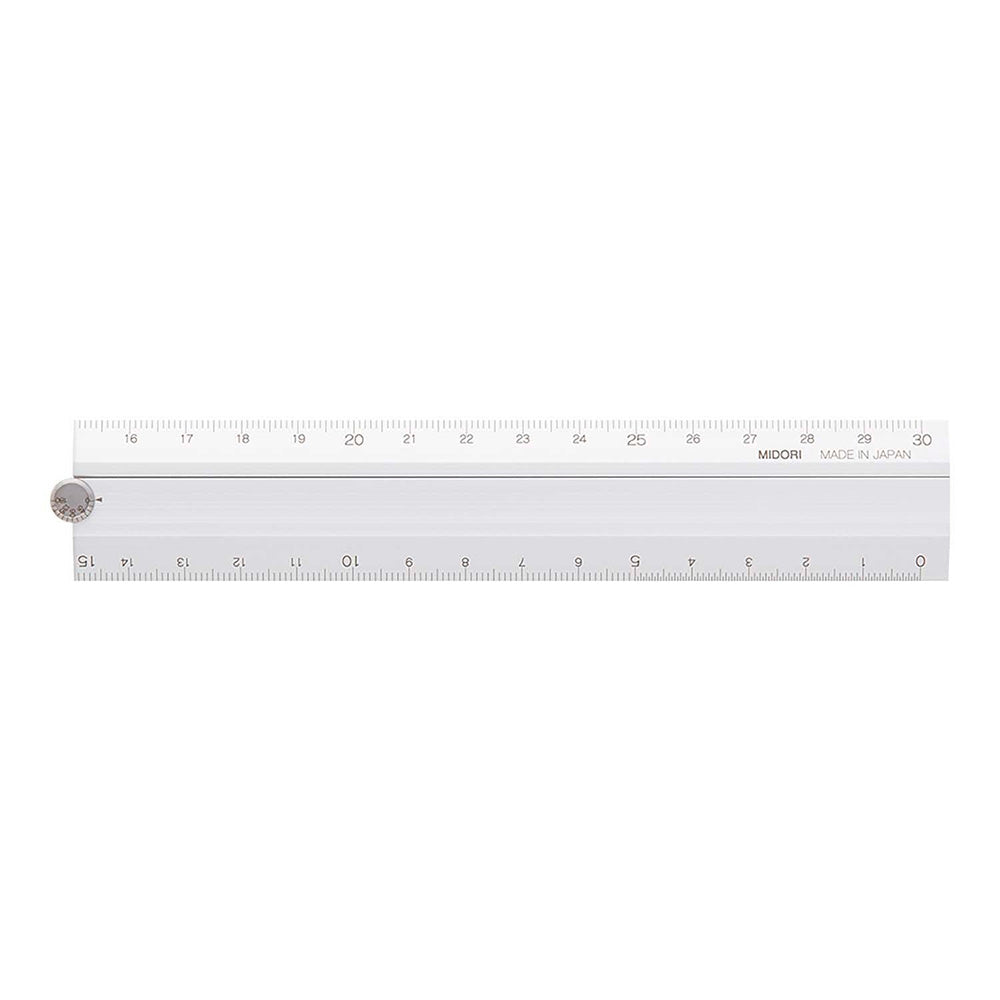 Aluminum Multiple Ruler 30cm Silver