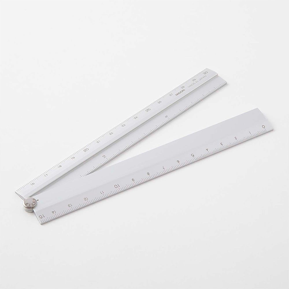 Aluminum Multiple Ruler 30cm Silver