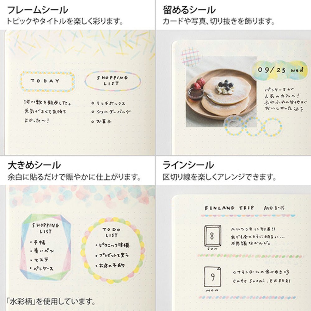 Autocollants Yuru Log Cat (2 feuilles)