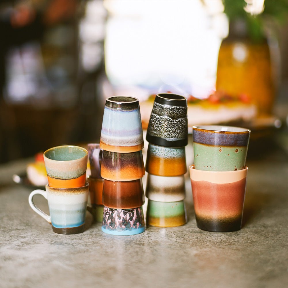 70s Ceramics: Ristretto Mugs - Solar (set de 4)