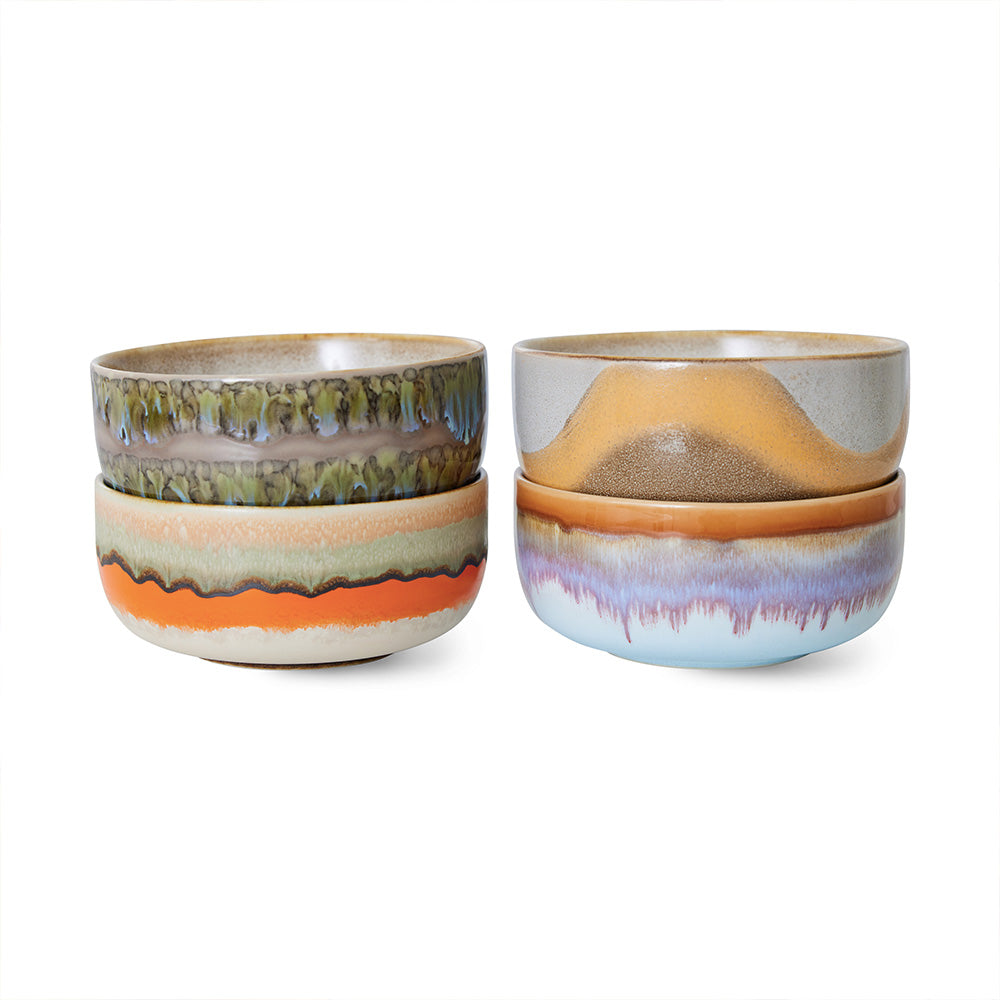 70s Ceramics: Dessert Bowls - Reef (set de 4)