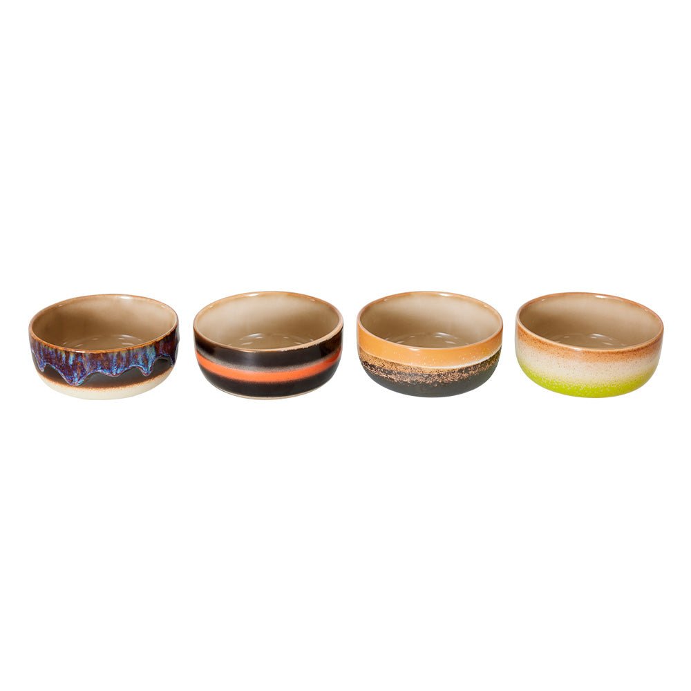 Bols à houmous en céramique des années 70 (lot de 4)