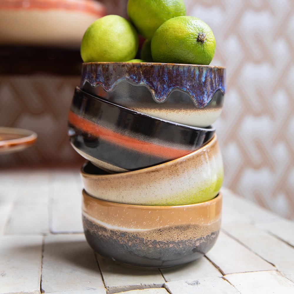 70s Ceramics: Dessert Bowls - Humus (set de 4)