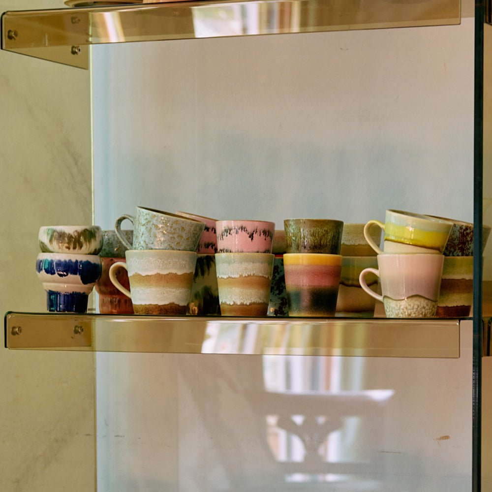 70s Ceramics: Americano Mugs - Rococo (set de 4)