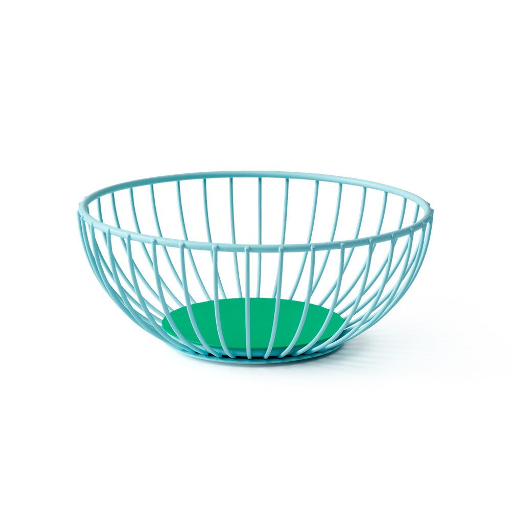 Cesta Iris Pequeña Celeste / Verde