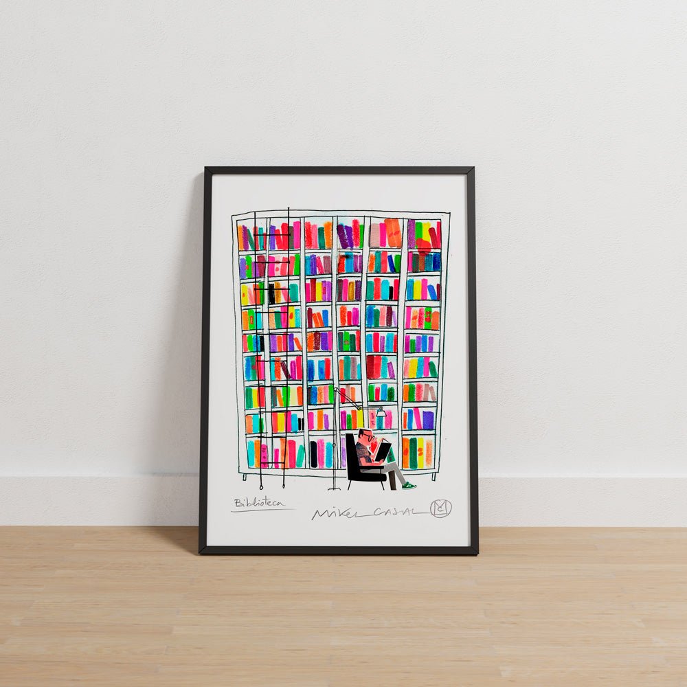 Librería 2 Impresión Giclée