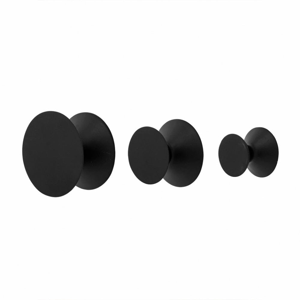 Set de Ganchos Boston Negro Madera