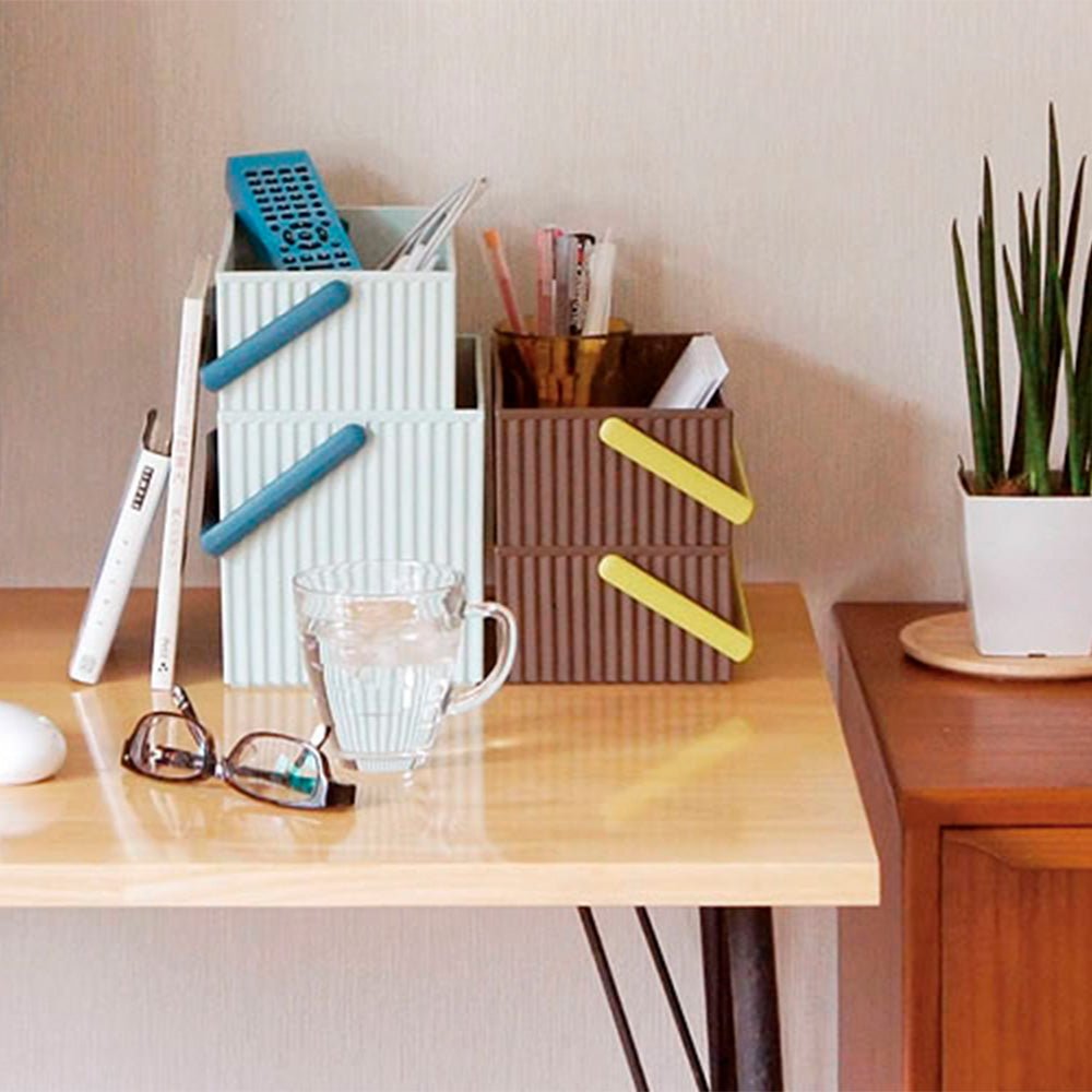 Boîte de Rangement Scandinave M Omnioffre - Bleu