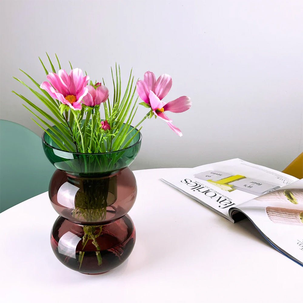 Bubble Vase Medium Pink Green