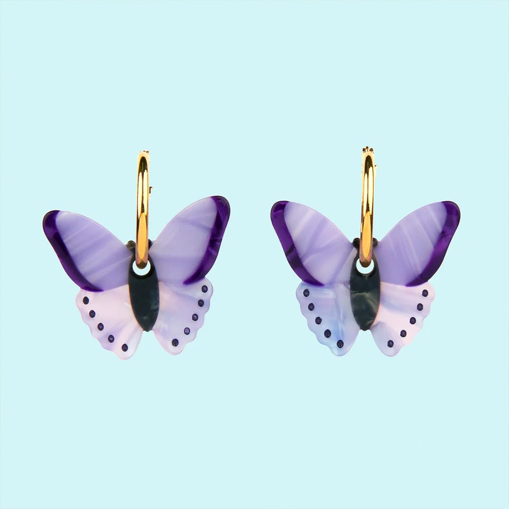 Butterfly Purple Earrings