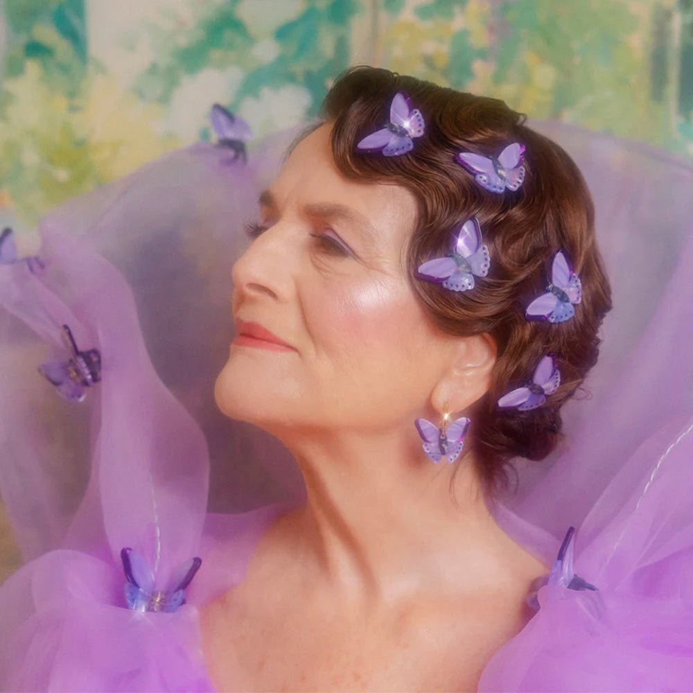 Butterfly Purple Earrings