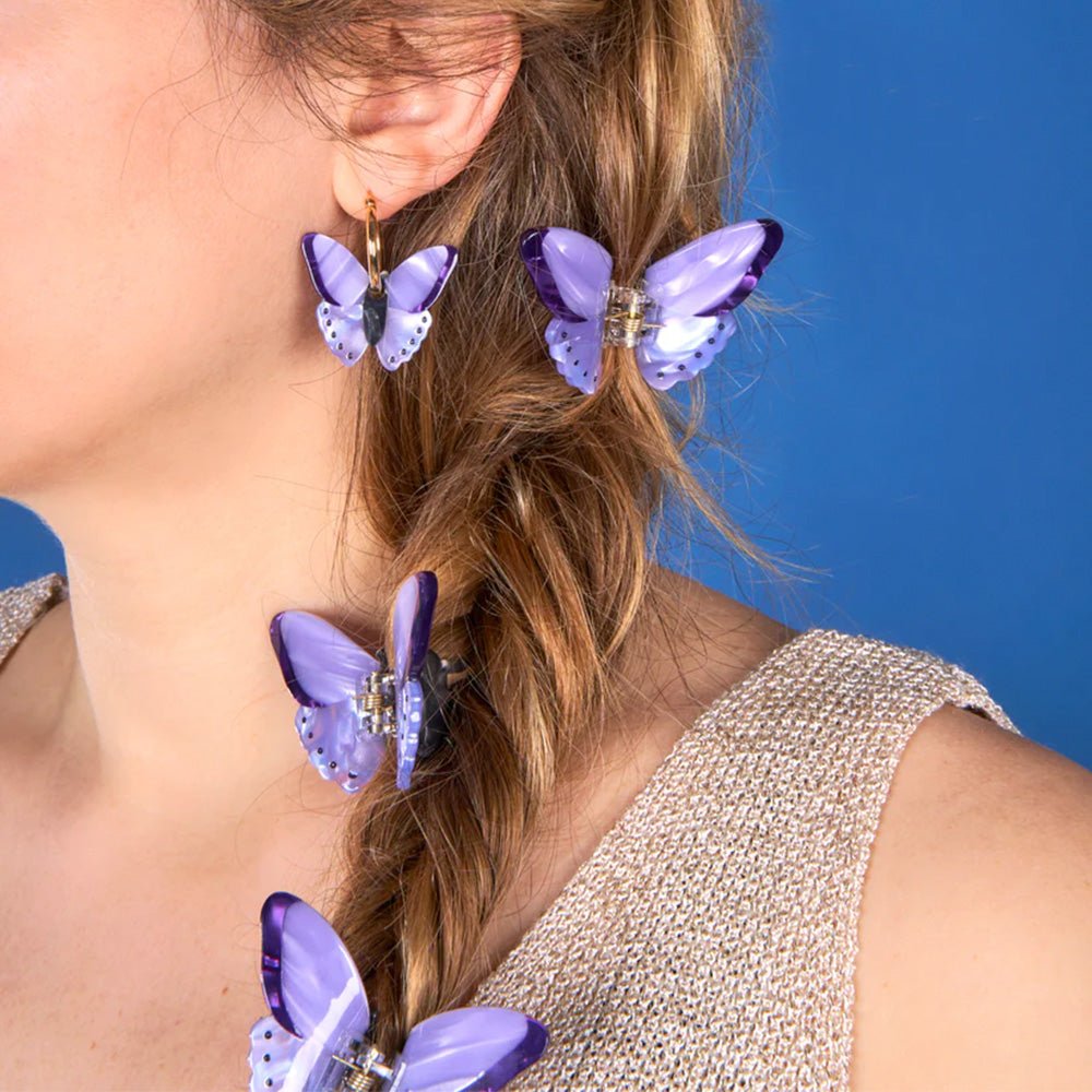 Butterfly Purple Earrings