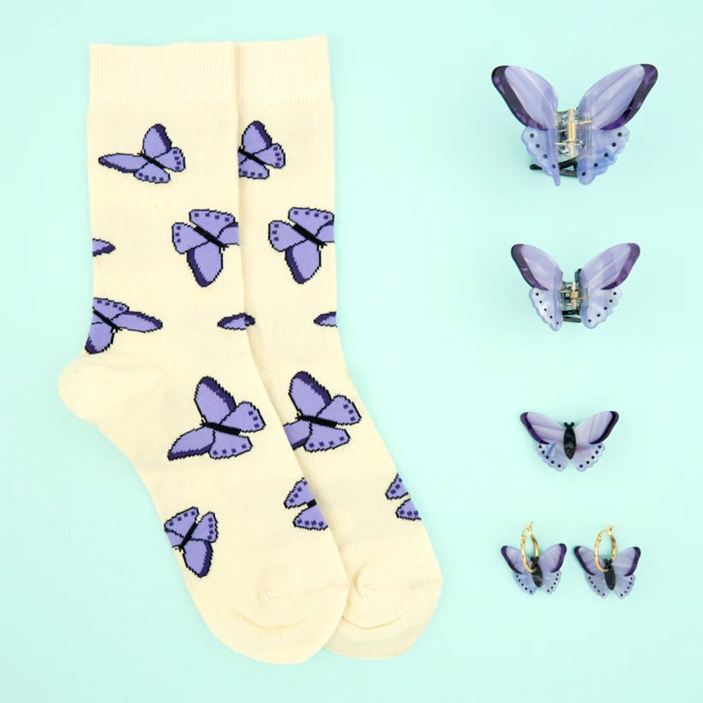 Butterfly Purple Earrings