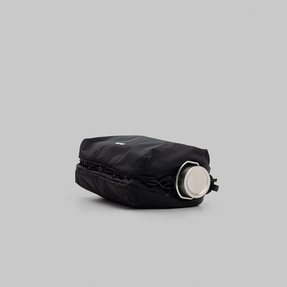 Bottle Sacoche Large Black Tech Sateen
