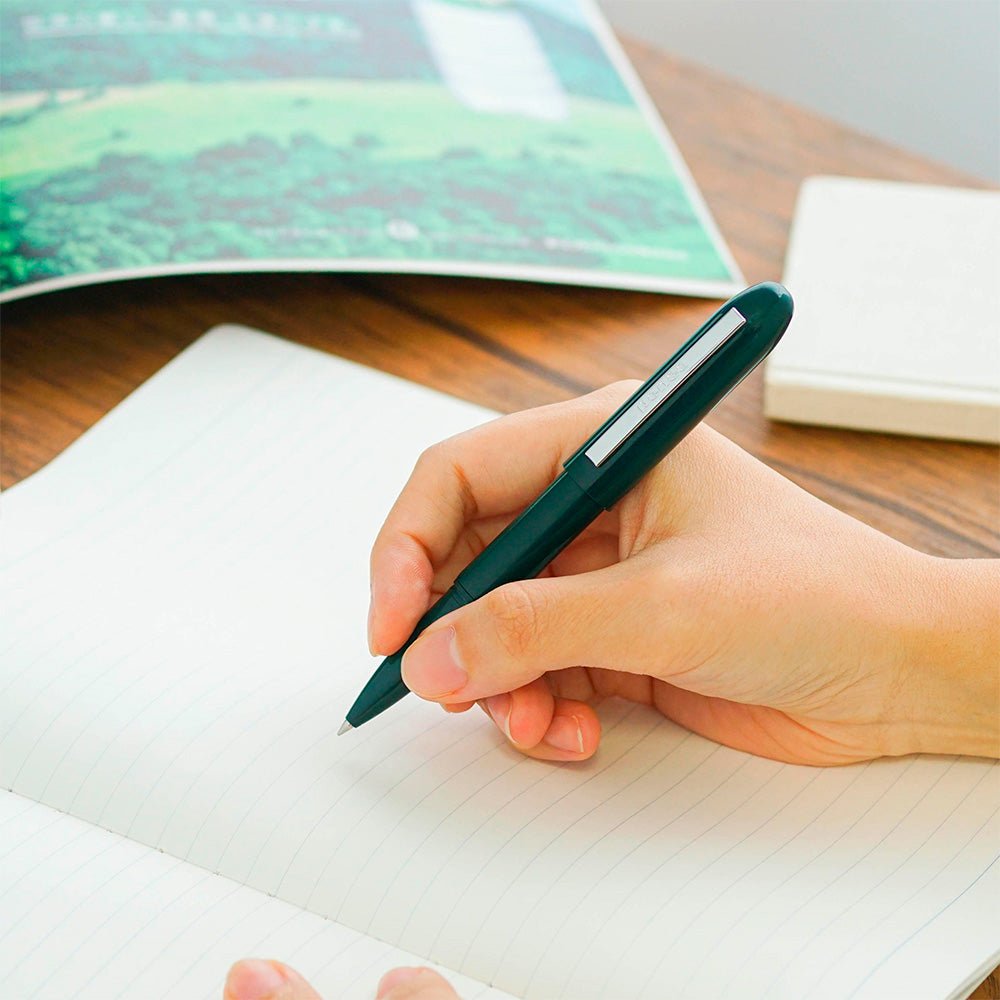 Bullet Ballpoint Pen Light Dark Green