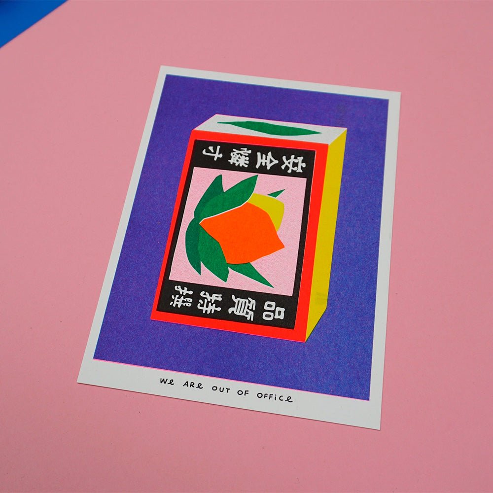 Caja Japonesa Cerillas Risografía