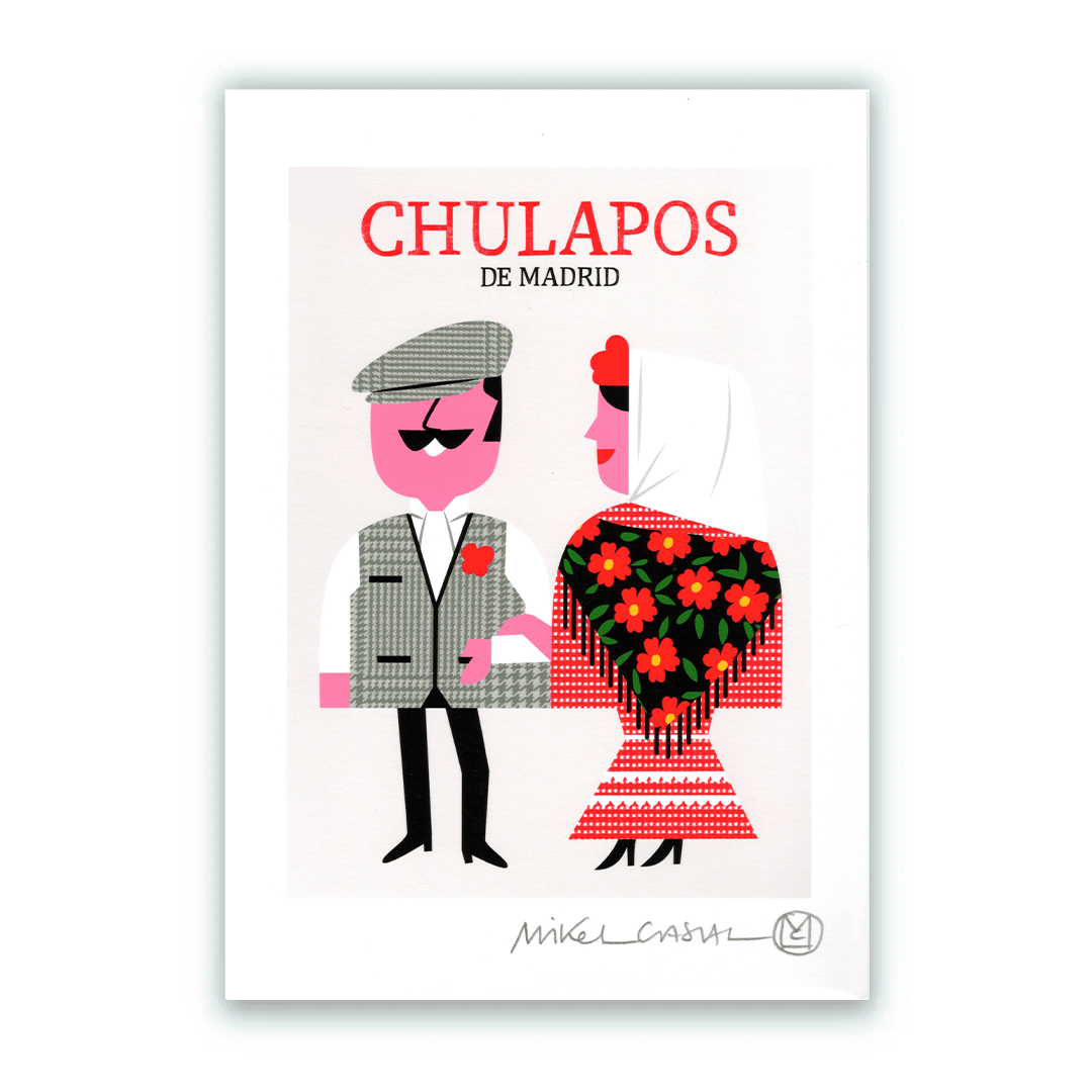 Chulapos Lettres Impression Giclée