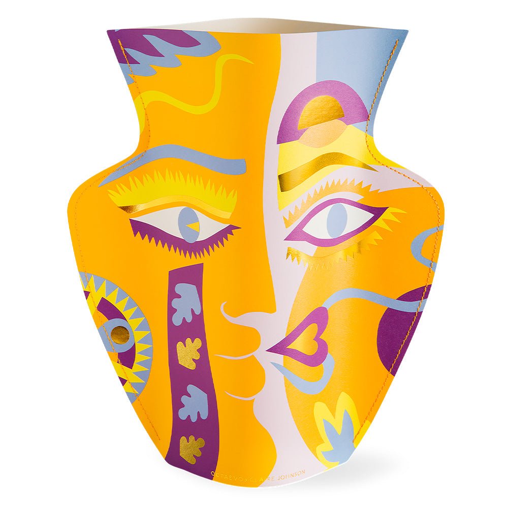 Florero de Papel Olimpo Claire Johnson Naranja