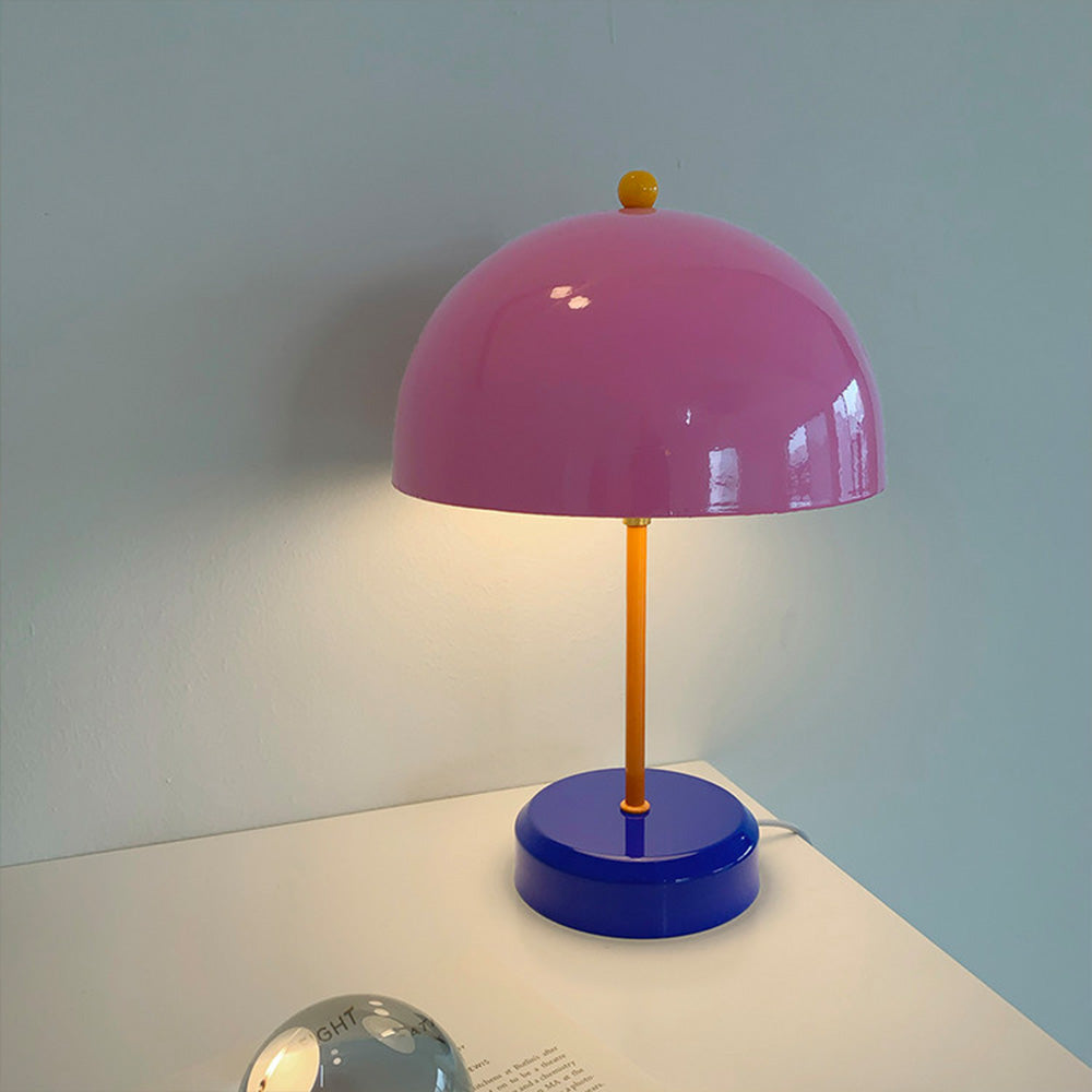 Lampe de table couleur goutte rose