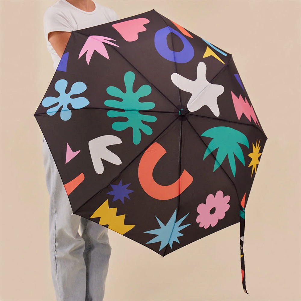 Umbrella Palma Print Compact Eco Friendly