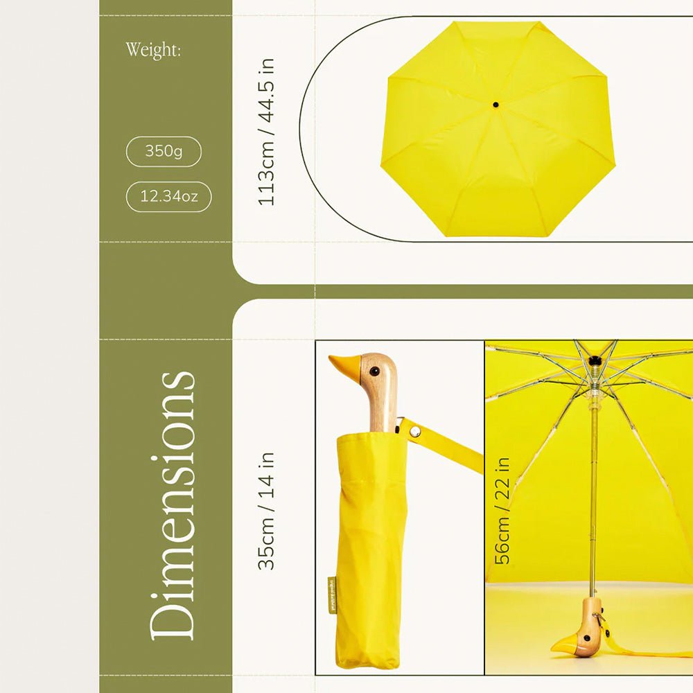 Umbrella Yellow Compact Eco Friendly