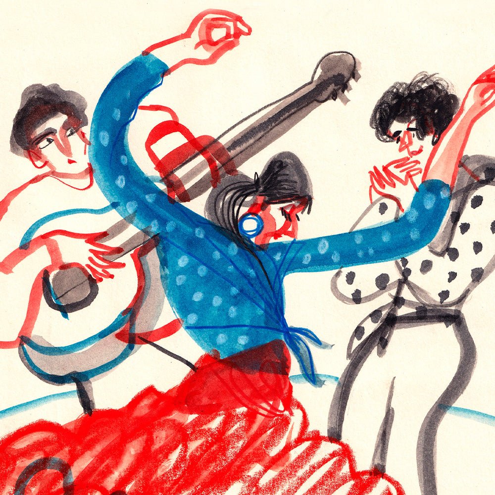 Flamenco espagnol - Impression Giclée Cuadro Flamenco