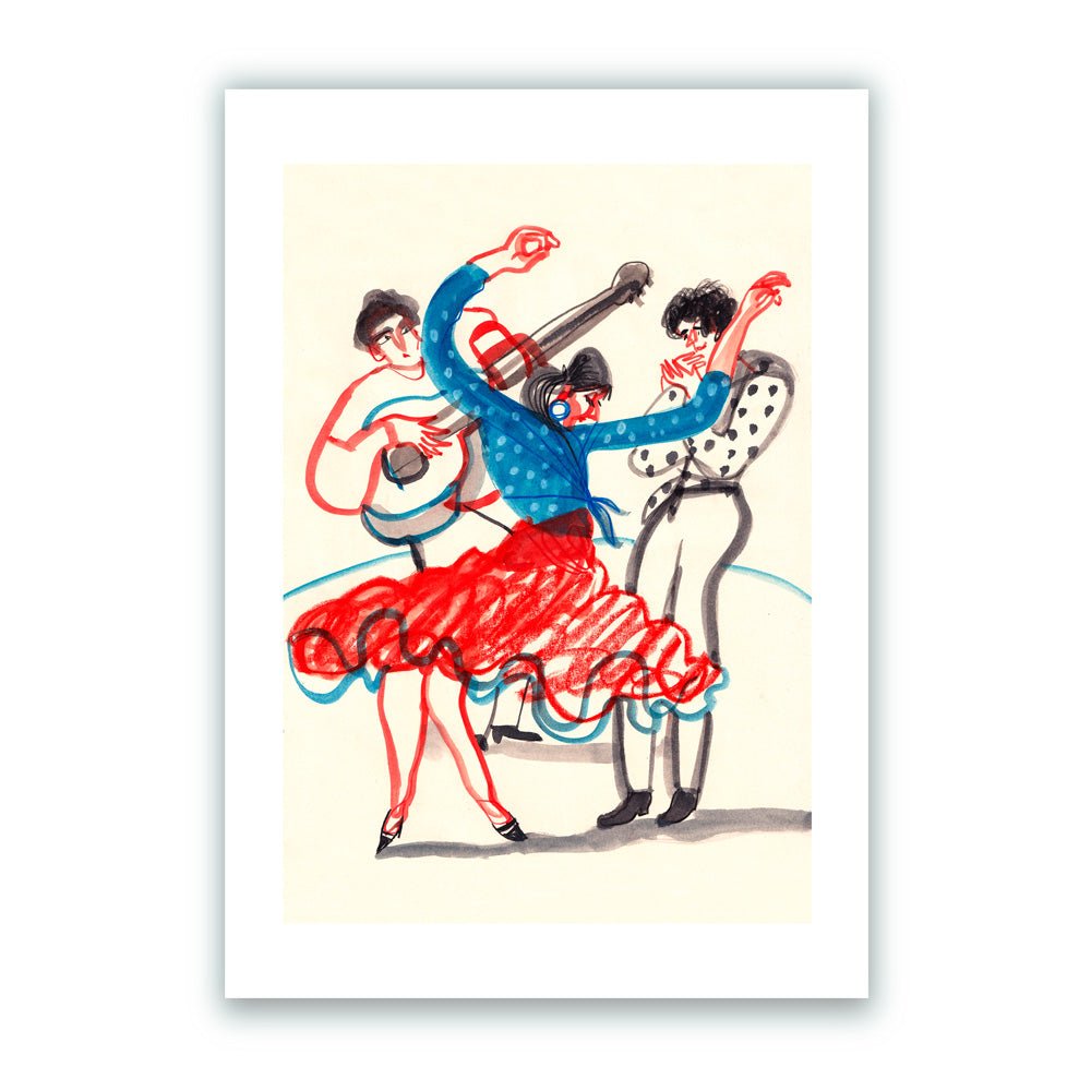 Flamenco espagnol - Impression Giclée Cuadro Flamenco