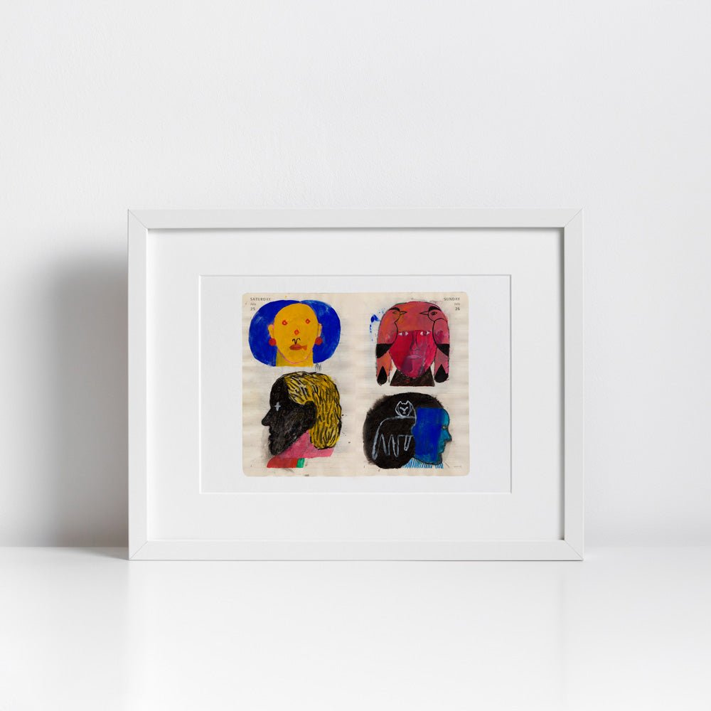 Cuatro Mujeres Giclée Print A4